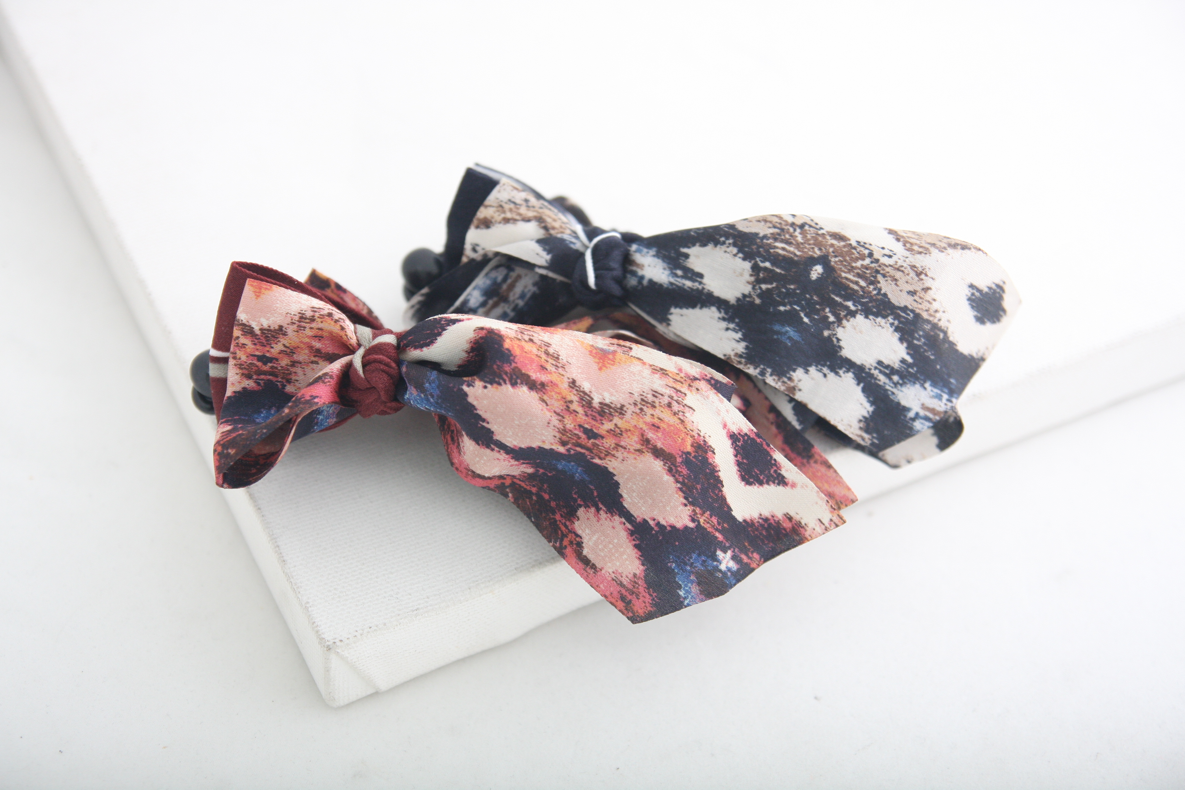 New Chiffon Ribbon Banana Pin Hair Clip Pin Wax Pi