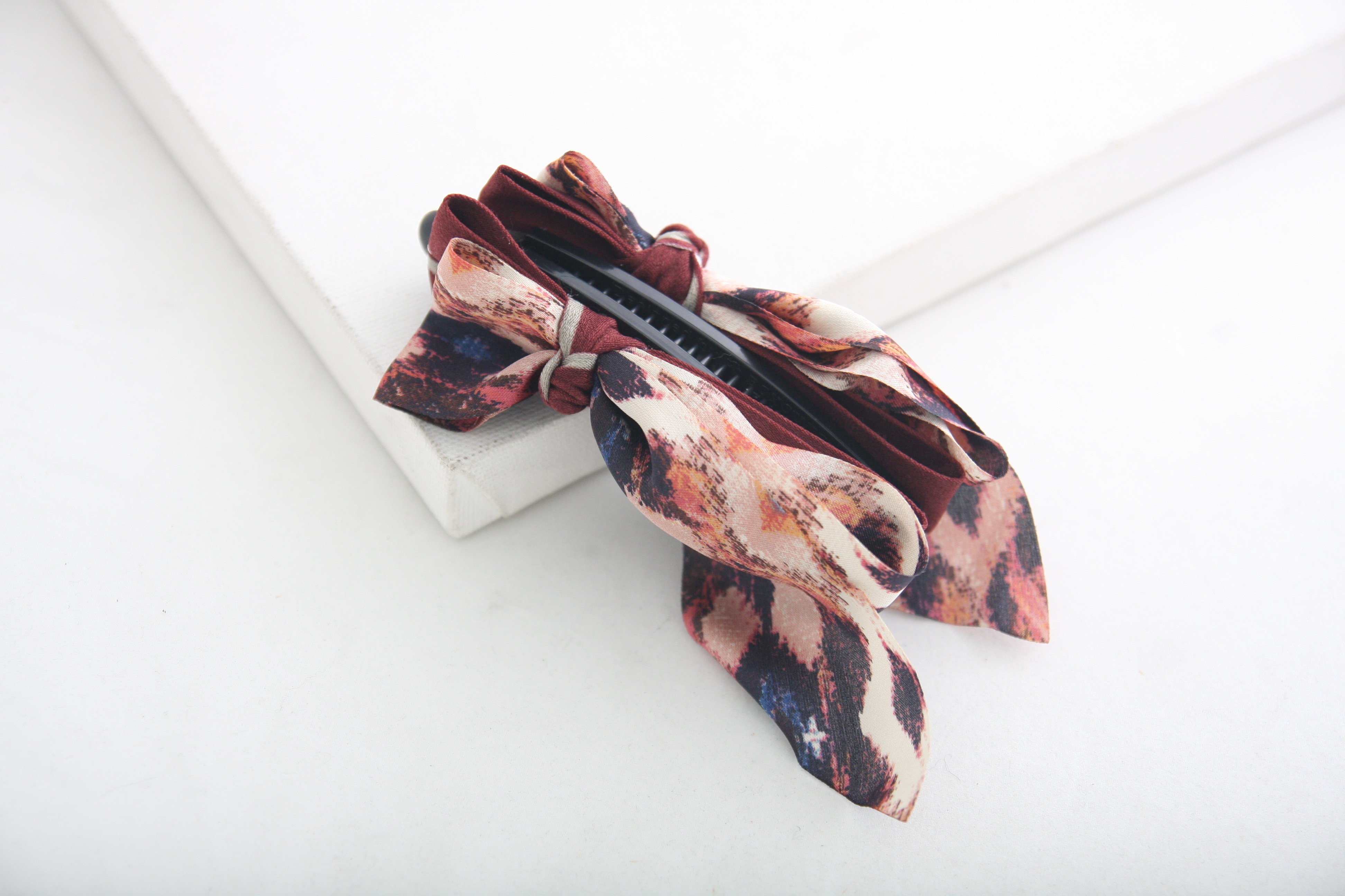 New Chiffon Ribbon Banana Pin Hair Clip Pin Wax Pi