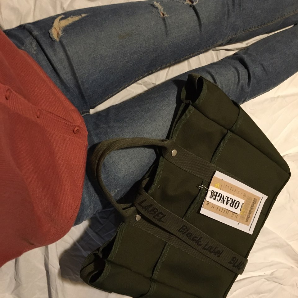 New Women's Bags Black Label Big Back Tote ab C