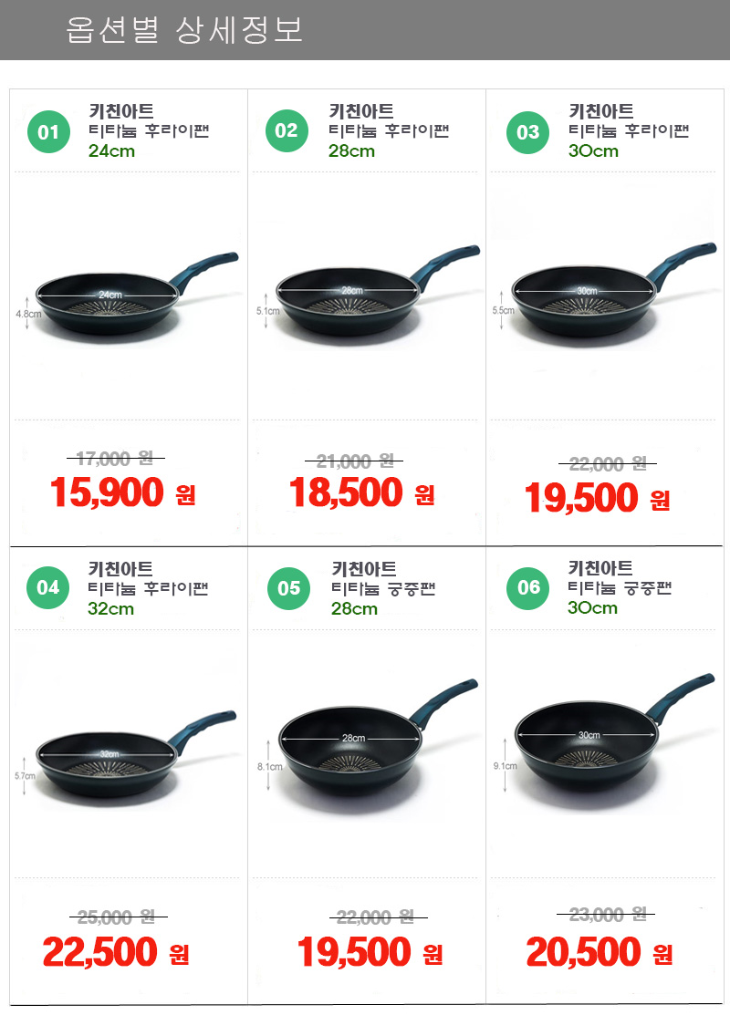 NEW FRYING PAN Kitchen Art Frying Pan Induction Ti