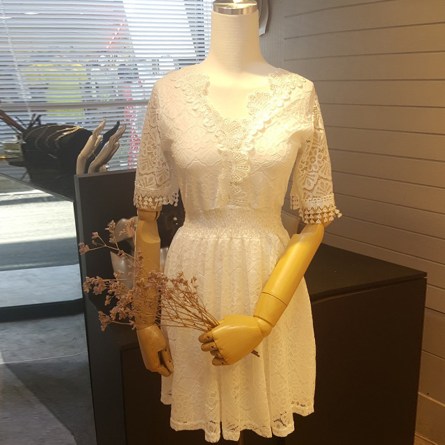 NEW FASHION LADY GIRL DRESS White Summer Mini Dres