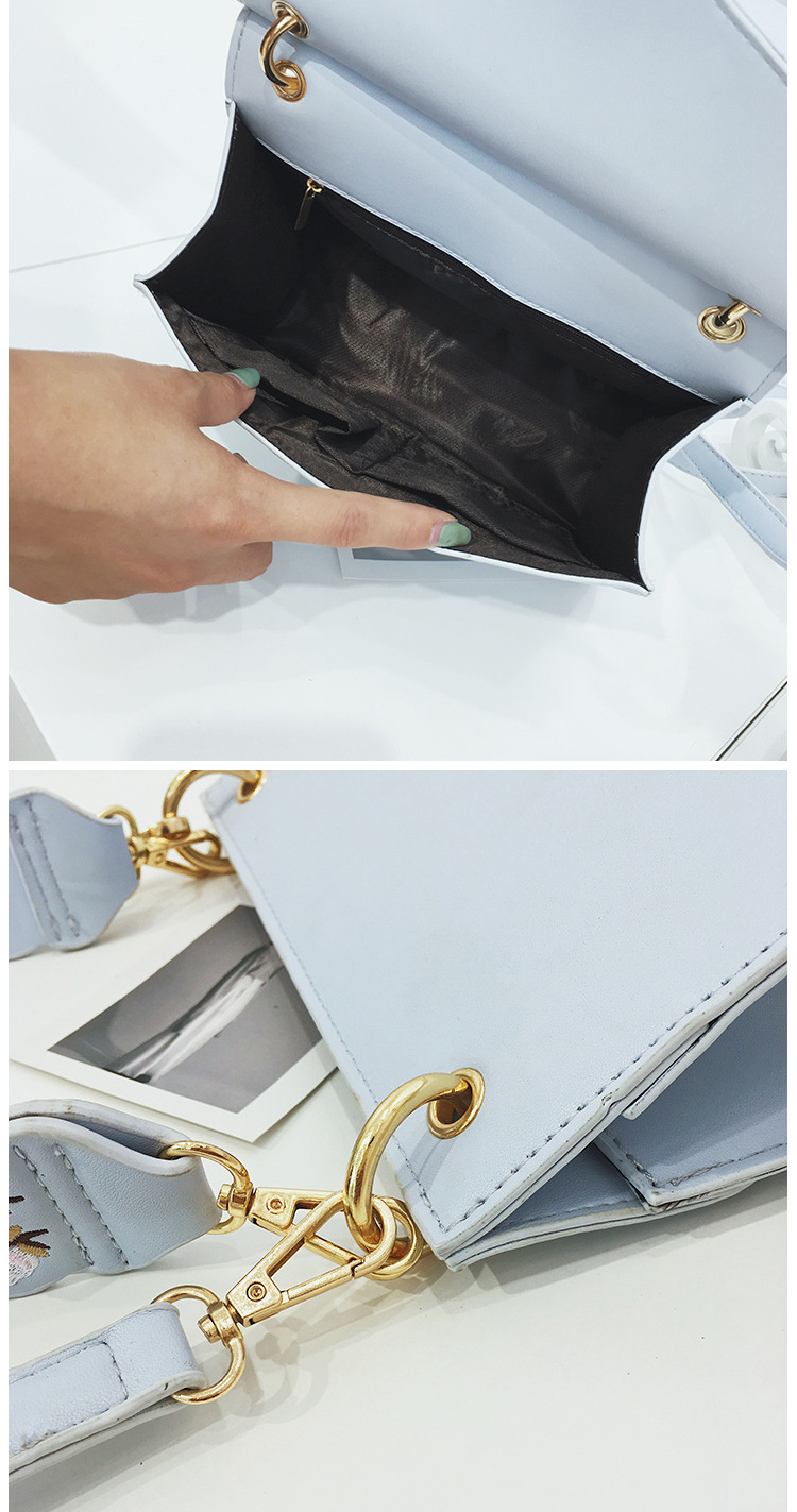 New Mini embroidered square bag Beautiful bag Cros