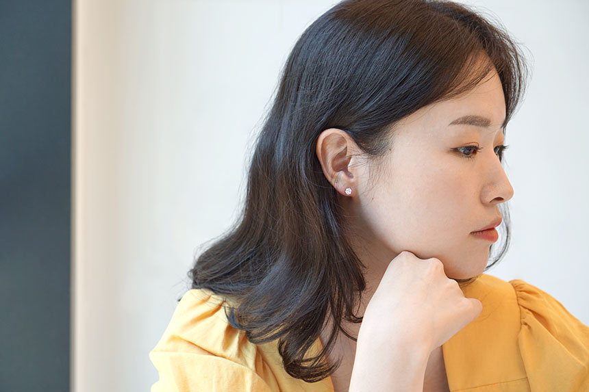 Diamond Cutting 14k Cubic Earring 4mm, 5mm