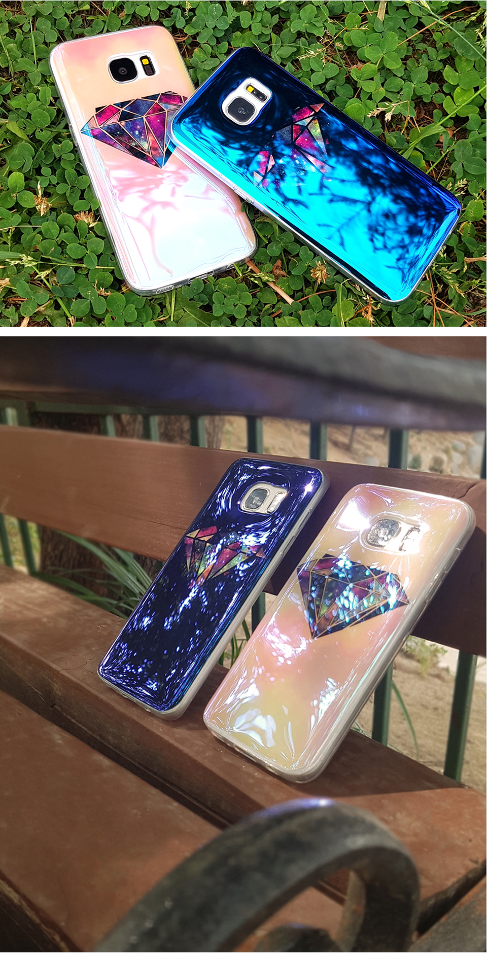 New Shiny Diamond Hologram Case Galaxy s8 Plus Uni