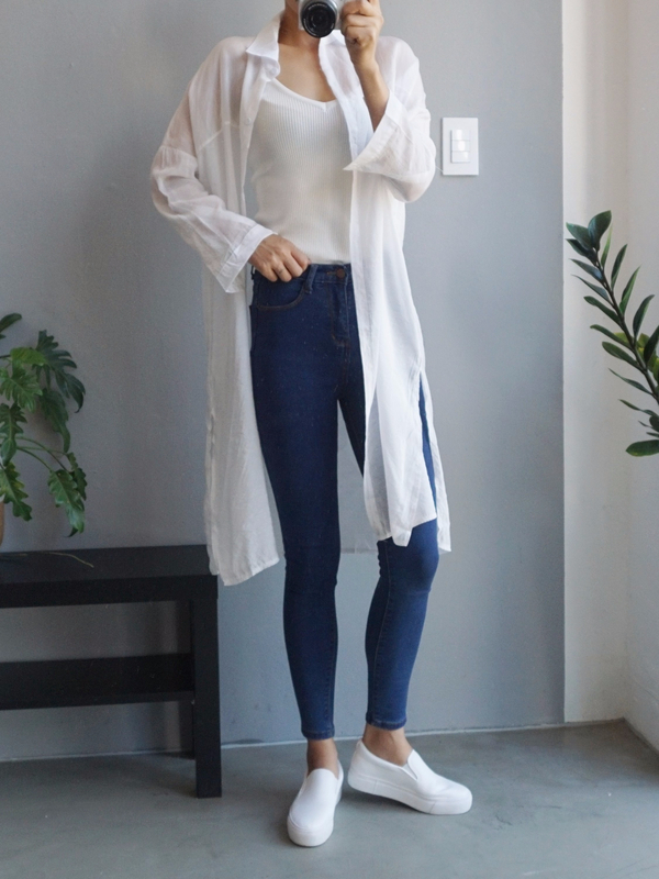 Women Jeans Pants High Waist Roll Up Long Span Ski