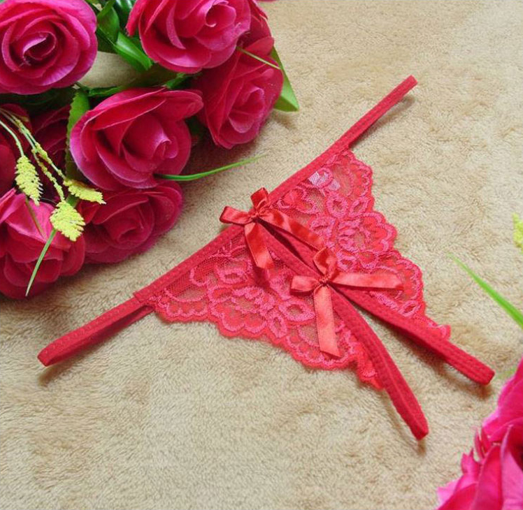 Women Underwear Lace trim snorkel panties 3color s