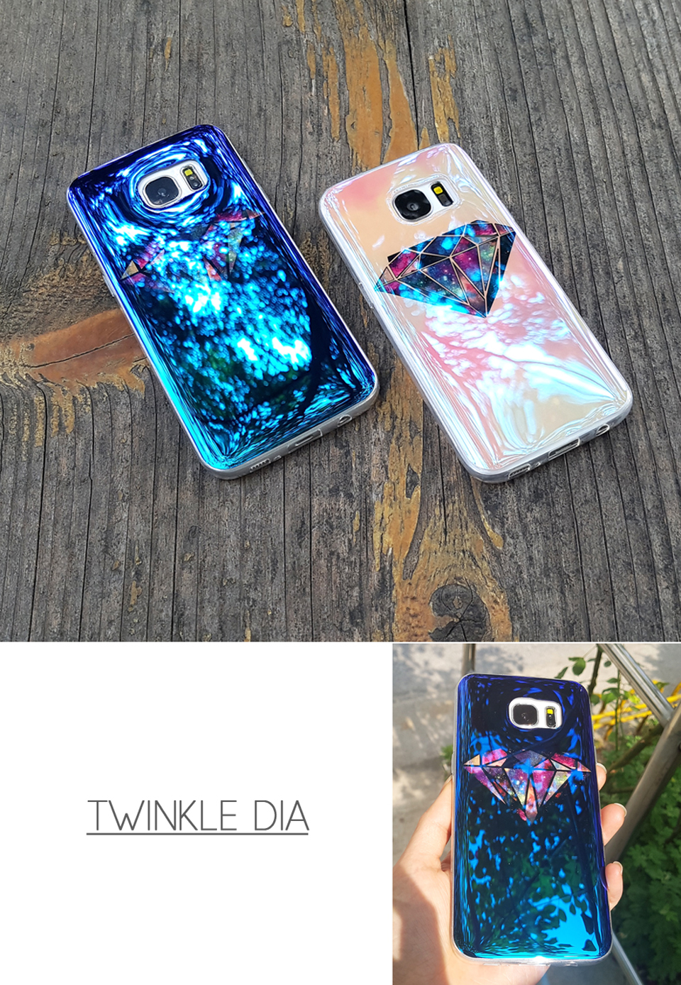 New Shiny Diamond Hologram Case Galaxy s8 Plus Uni