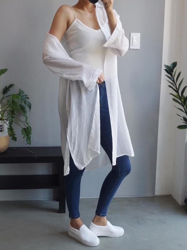 Women Jeans Pants High Waist Roll Up Long Span Ski