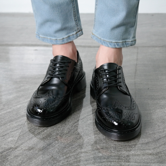 New Men's Dress Shoes Men's Heel Wing Tip Sh