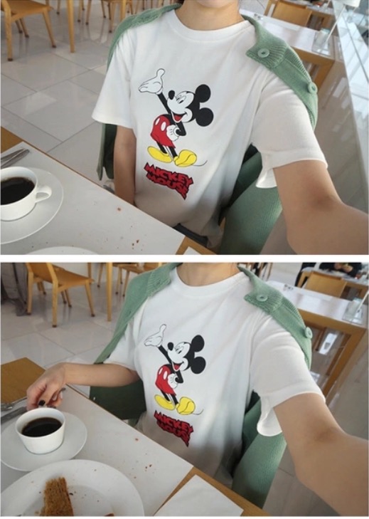 Homewear T-Shirt Silk Feeling Women's Short Sle