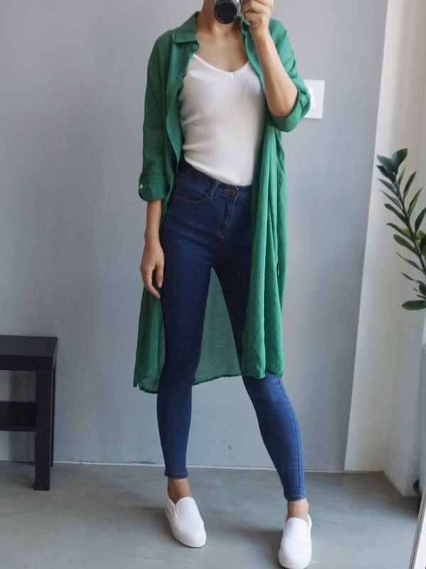 Women Jeans Pants High Waist Roll Up Long Span Ski