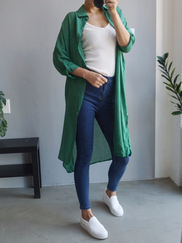 Women Jeans Pants High Waist Roll Up Long Span Ski