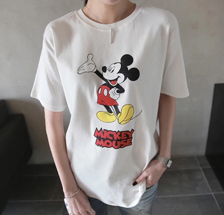 Homewear T-Shirt Silk Feeling Women's Short Sle