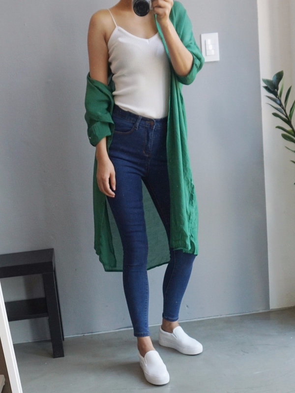 Women Jeans Pants High Waist Roll Up Long Span Ski