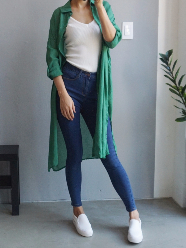 Women Jeans Pants High Waist Roll Up Long Span Ski