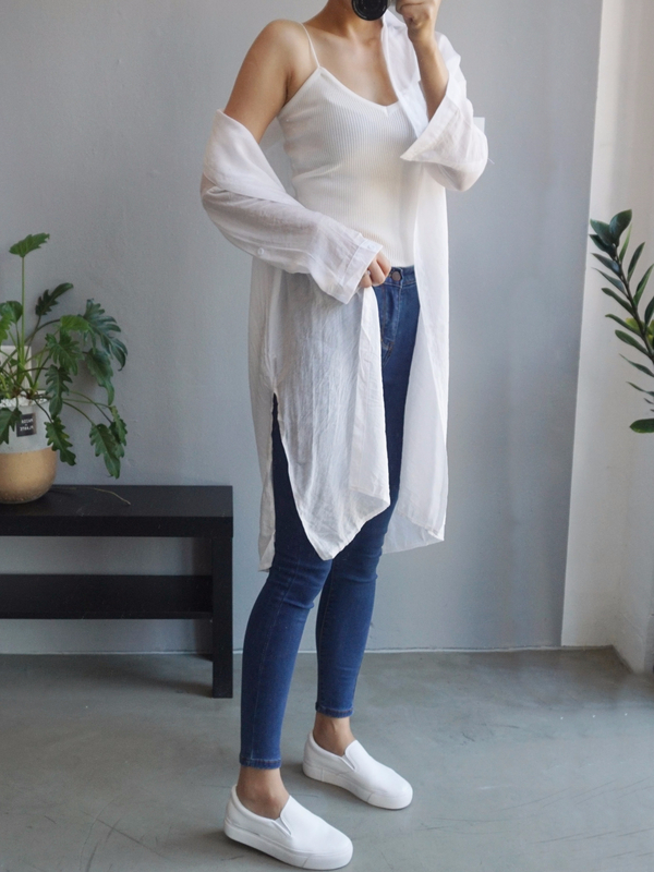 Women Jeans Pants High Waist Roll Up Long Span Ski