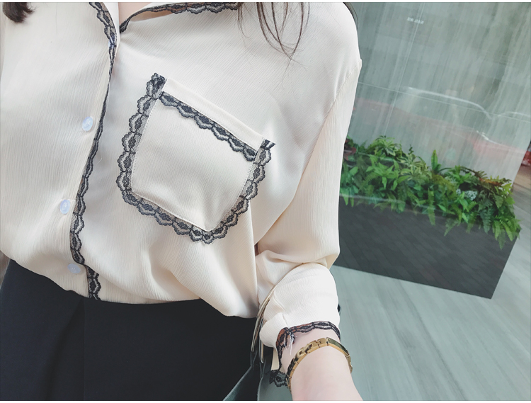 Lace Chiffon Blouse Big Size XL ~ 4XL, 77 ~ 120 Dr