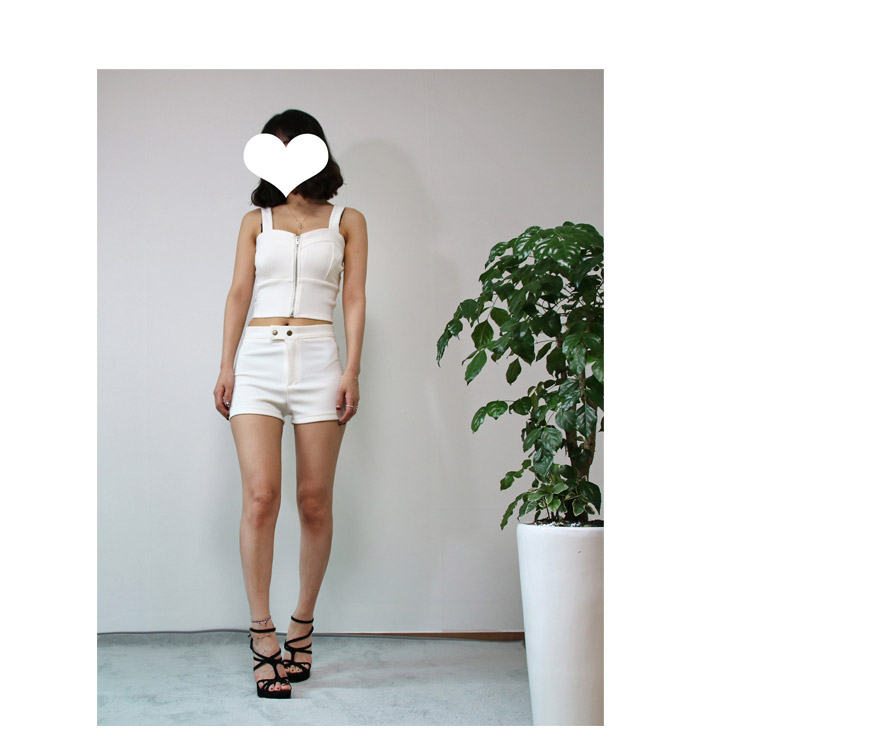 Zip top &amp riding pants, white black women two-p