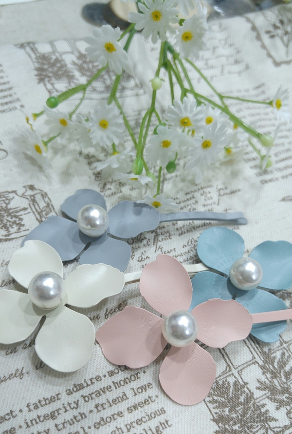 Flower pin silpein Hair item Feminine pin Advanced