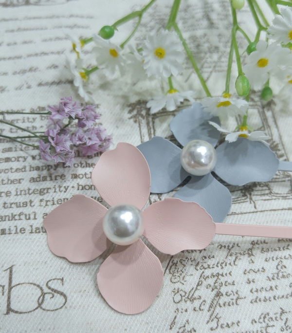 Flower pin silpein Hair item Feminine pin Advanced