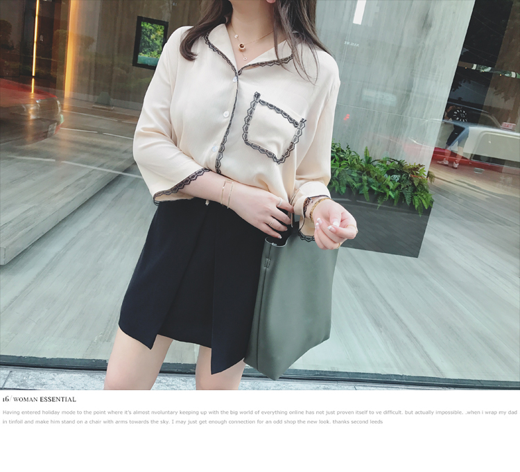 Lace Chiffon Blouse Big Size XL ~ 4XL, 77 ~ 120 Dr