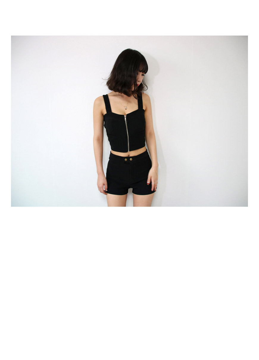 Zip top &amp riding pants, white black women two-p