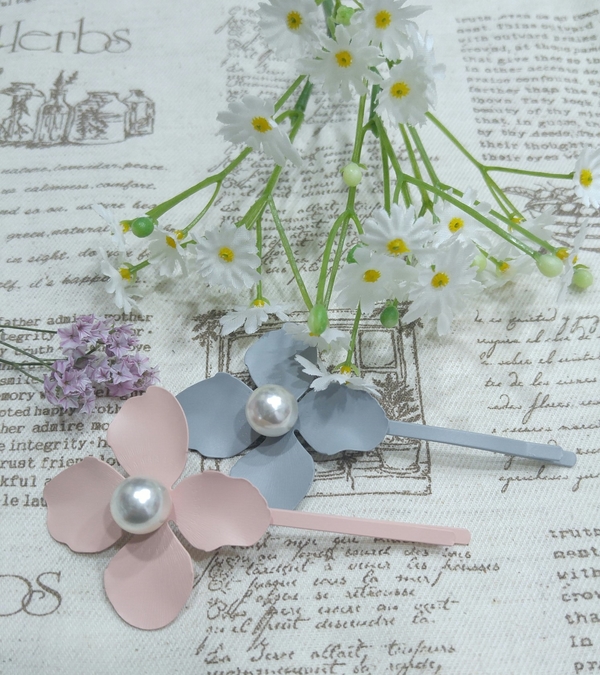Flower pin silpein Hair item Feminine pin Advanced