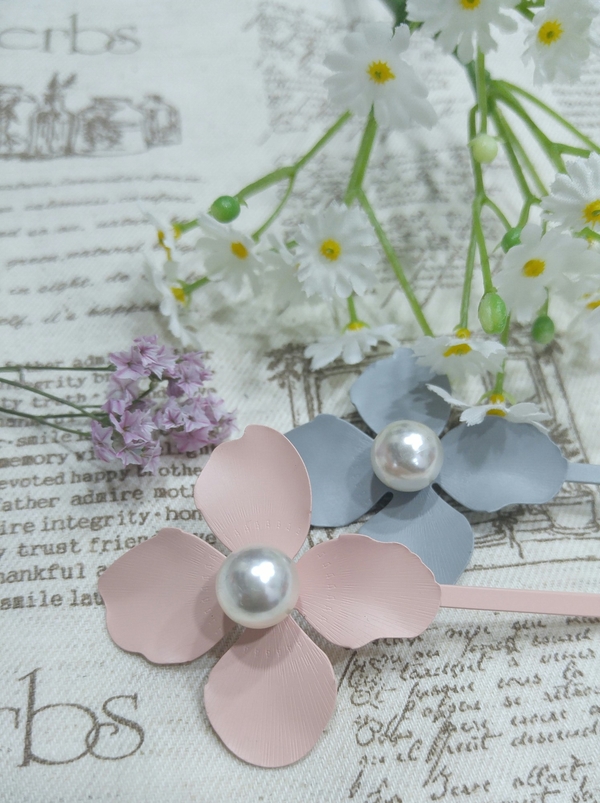 Flower pin silpein Hair item Feminine pin Advanced