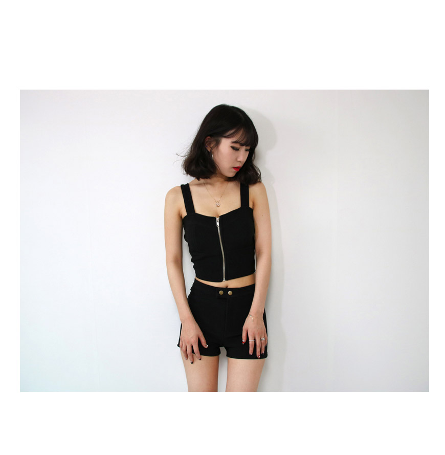 Zip top &amp riding pants, white black women two-p