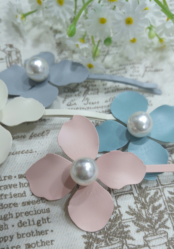 Flower pin silpein Hair item Feminine pin Advanced