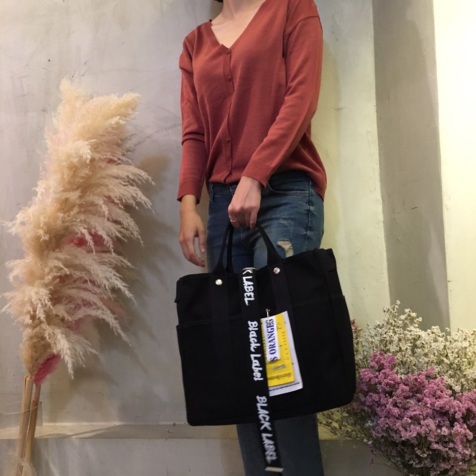 New Women's Bags Black Label Big Back Tote ab C