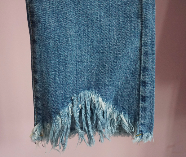 Women Jeans Pants Skirts Cutting Boots Cut Jeans T