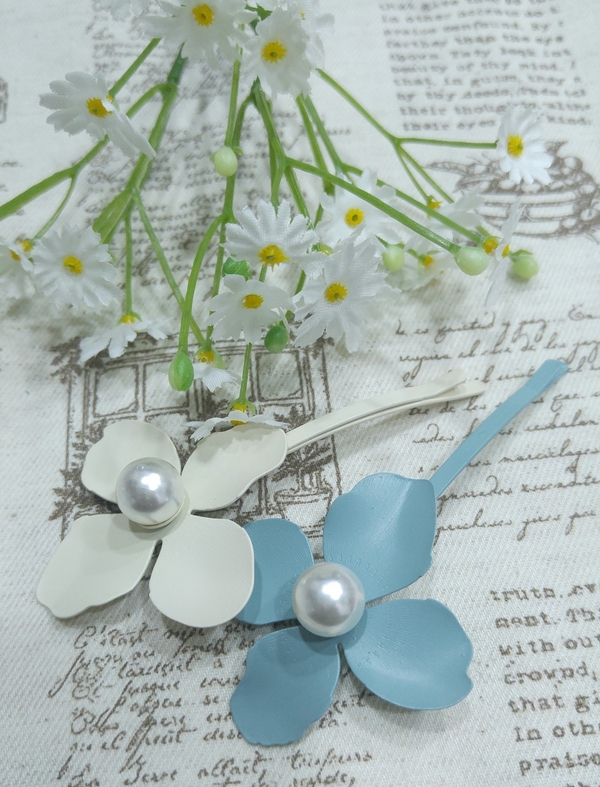 Flower pin silpein Hair item Feminine pin Advanced