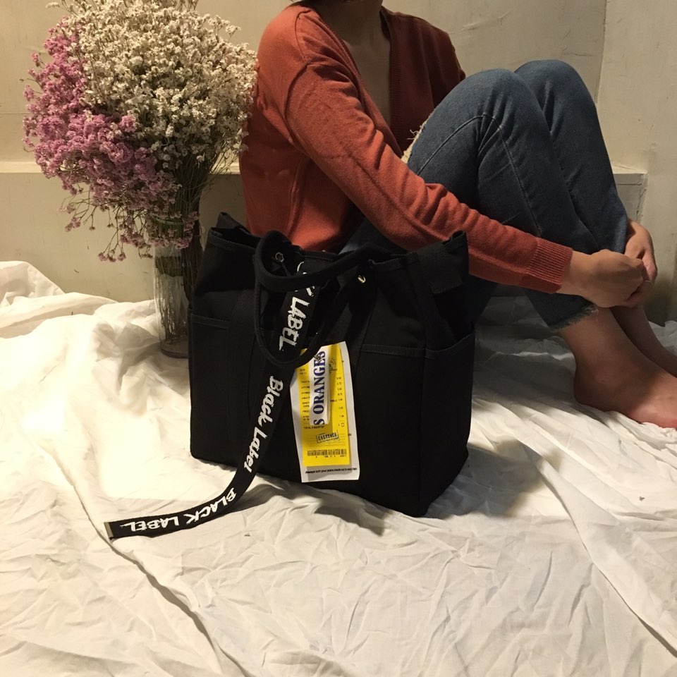 New Women's Bags Black Label Big Back Tote ab C