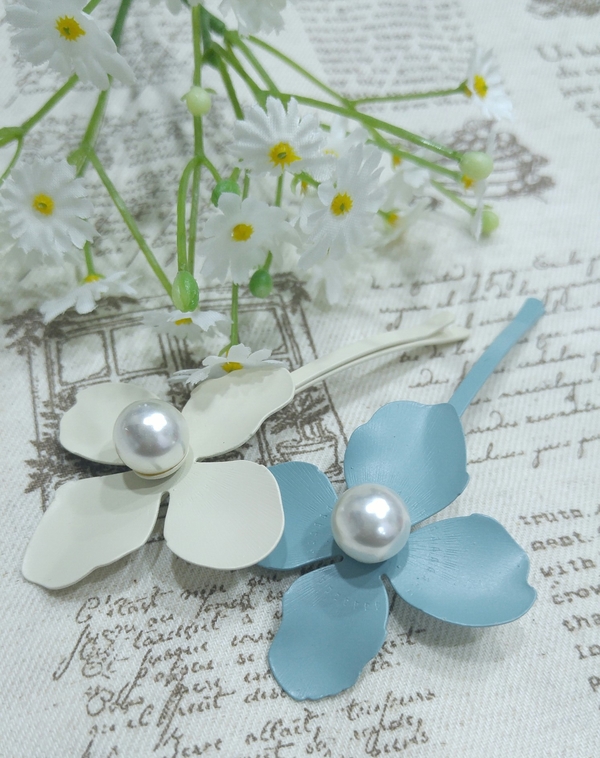 Flower pin silpein Hair item Feminine pin Advanced