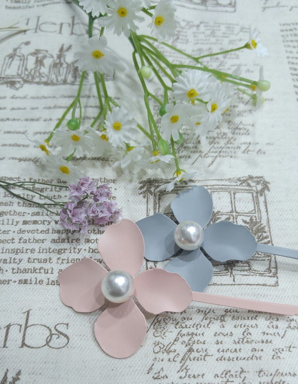 Flower pin silpein Hair item Feminine pin Advanced