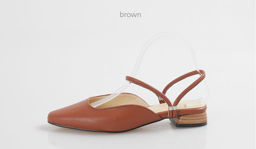 New 2type Woody heel strap Blower 2cm Chic Unique 