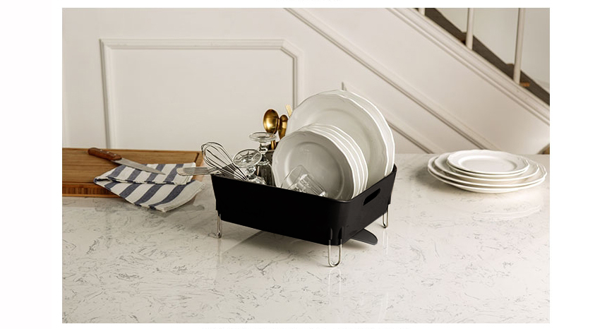 Folding single-stage tableware Drying table Drain 