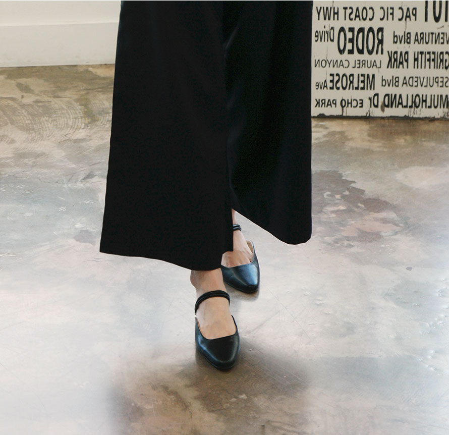 New 2type Woody heel strap Blower 2cm Chic Unique 