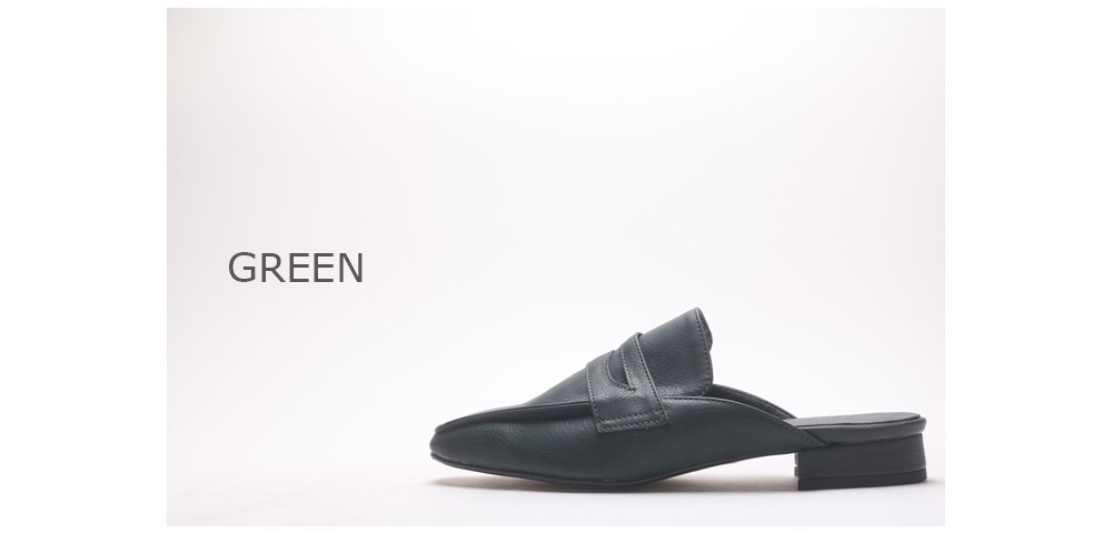 New Domestic Basic Blower 3cm Women Leather Slippe