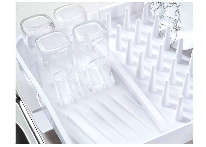 Folding single-stage tableware Drying table Drain 