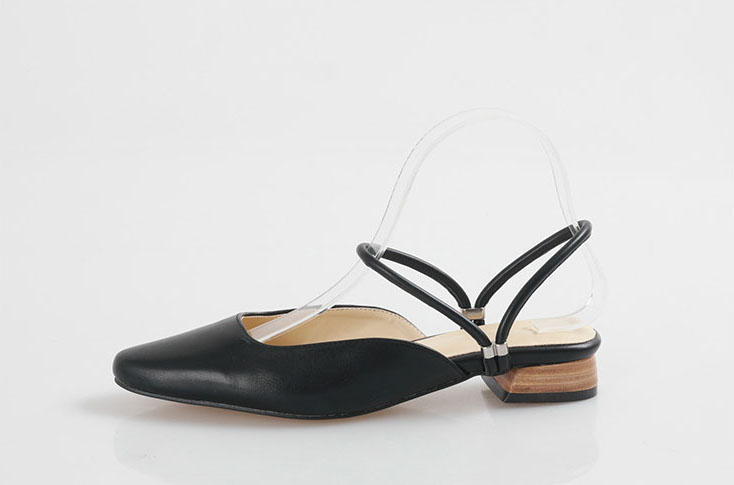 New 2type Woody heel strap Blower 2cm Chic Unique 