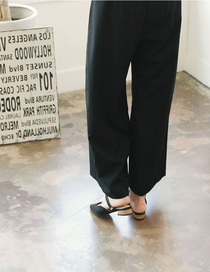 New 2type Woody heel strap Blower 2cm Chic Unique 