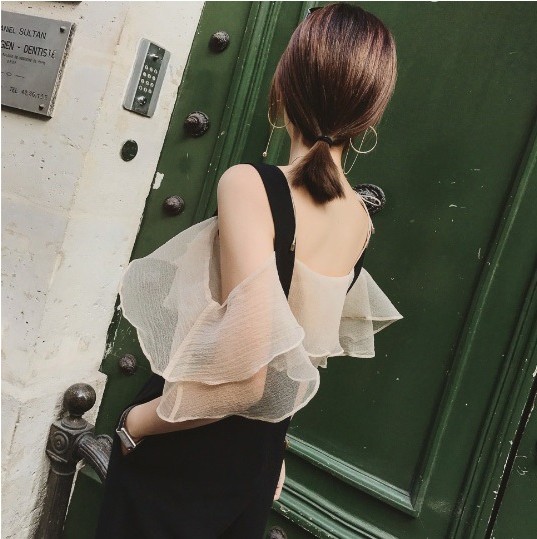 NEW FASHION LADY GIRL Blouse Frill Chiffon Off-Sho