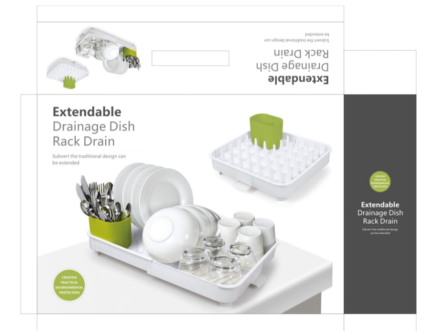 Folding single-stage tableware Drying table Drain 