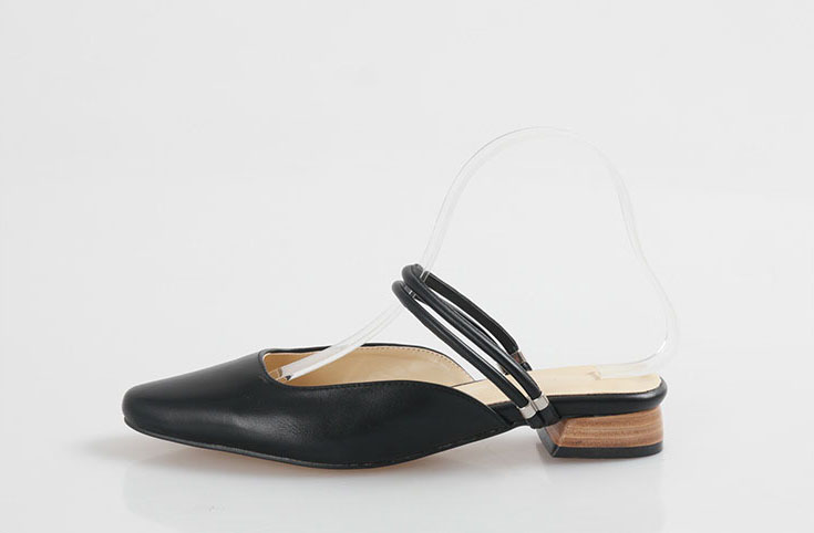 New 2type Woody heel strap Blower 2cm Chic Unique 