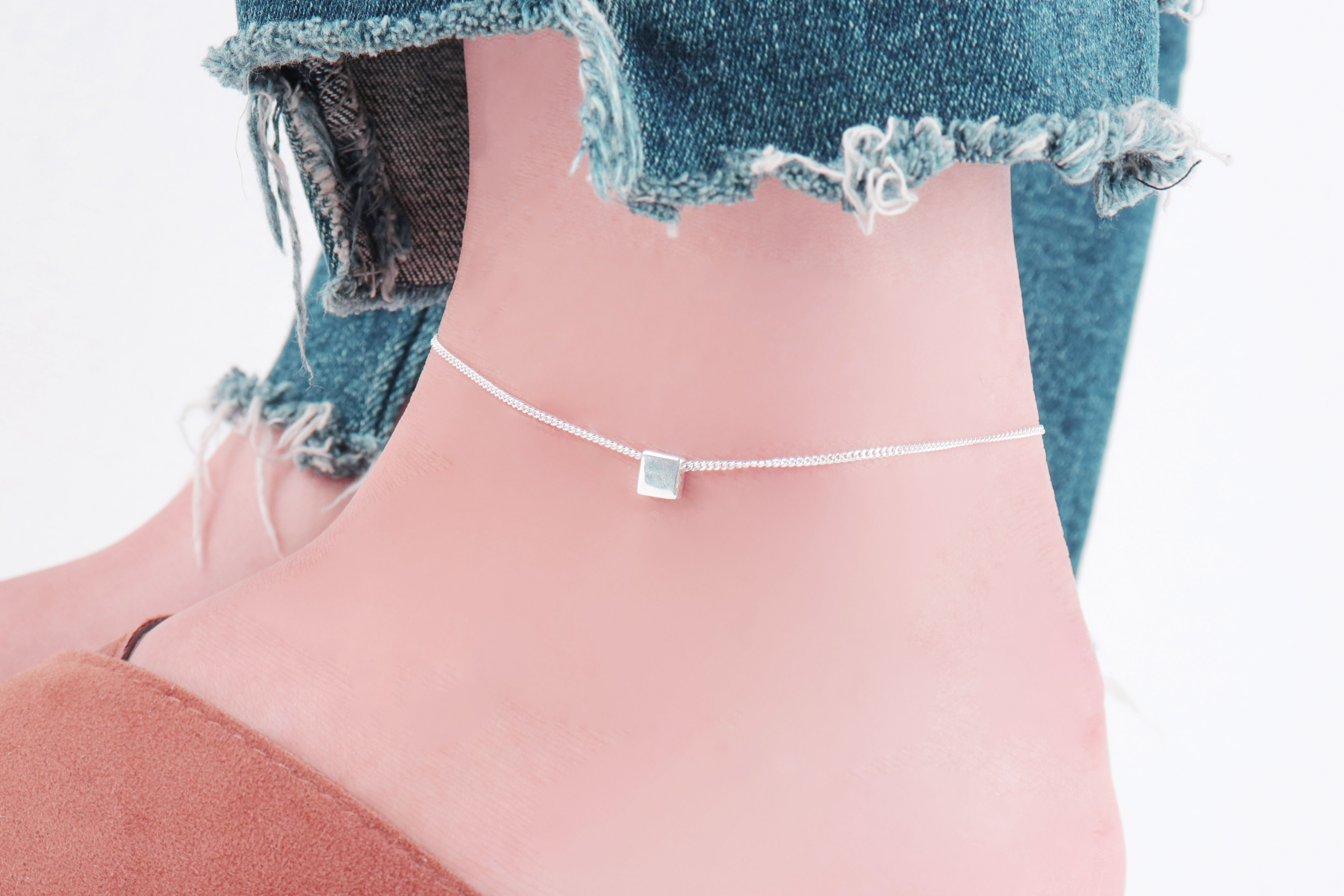 Chain 925 Bracelet Square 20 Women's Styling It