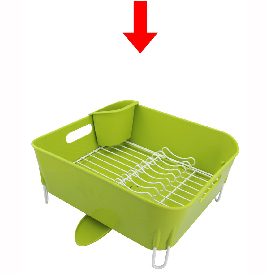 Folding single-stage tableware Drying table Drain 