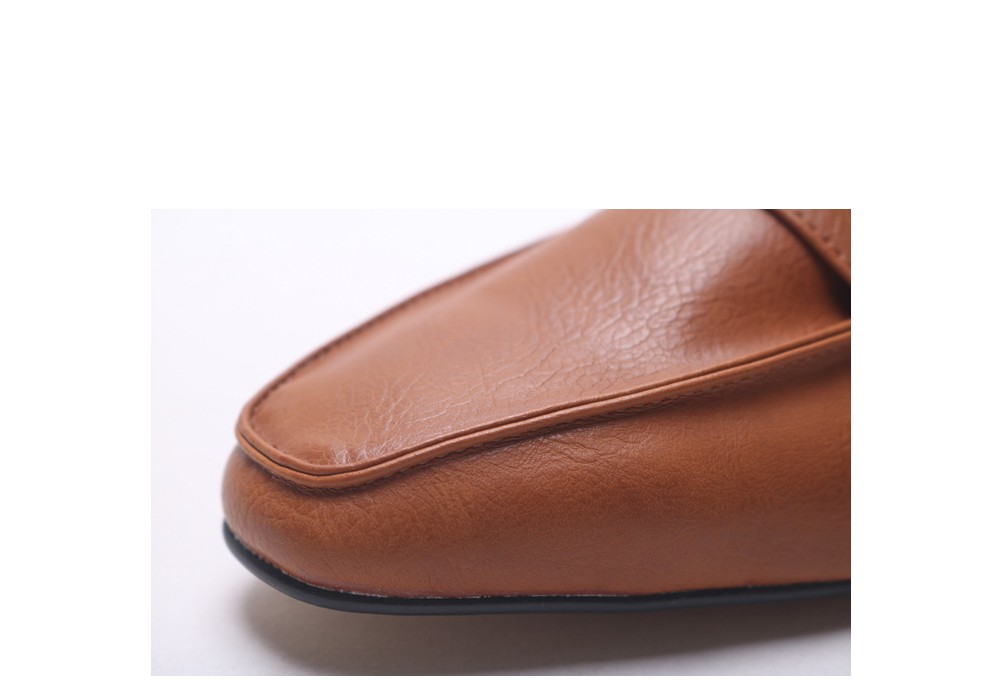 New Domestic Basic Blower 3cm Women Leather Slippe