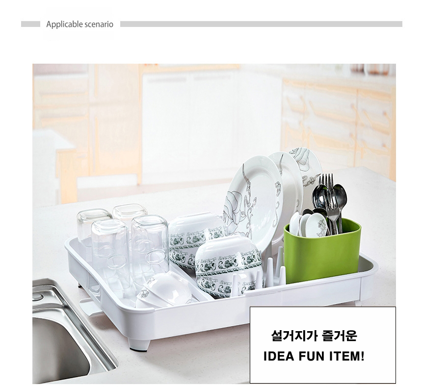 Folding single-stage tableware Drying table Drain 